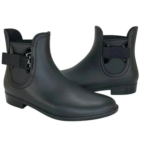 Charter Club Meradeth Black Matte Womens Rain Booties Size 10M - Picture 10 of 14